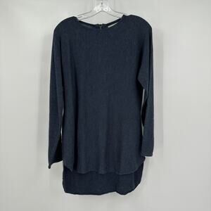 Joan Vass Womens Cashmere Blend Top Size S Oversized Minimalist Quiet Luxury